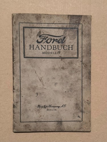 Ford handbuch modell von - ford,