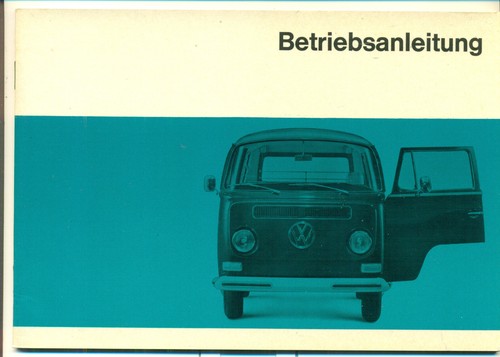 Betriebsanleitung bus - vw,