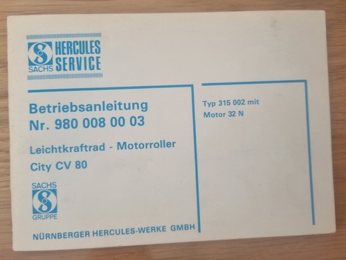 Betriebsanleitung hercules - betriebsanleitung,