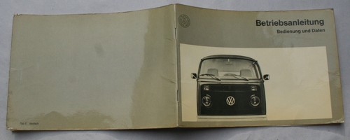 Betriebsanleitung teil vw 2 - teil,