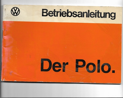 Betriebsanleitung polo - vw,