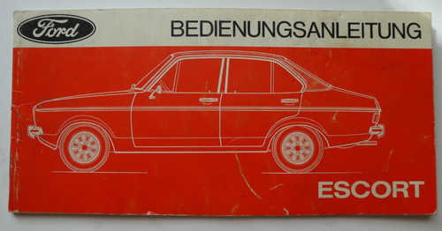 Ford escort betriebsanleitung - ,