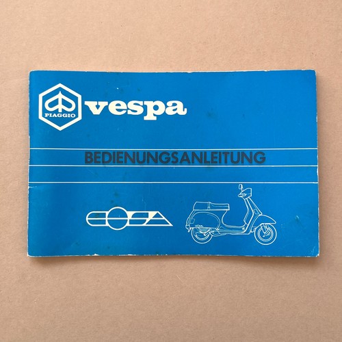 Vespa cosa bedienungsanleitung - vespa,