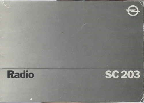 Opel radio sc 203 - ,