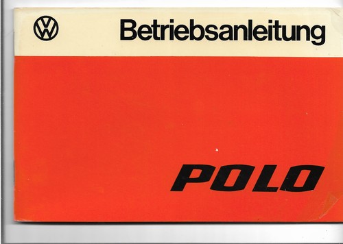 Betriebsanleitung polo - betriebsanleitung, vw