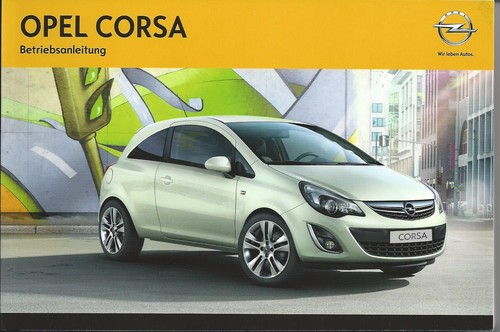 Opel corsa betriebsanleitung - opel,