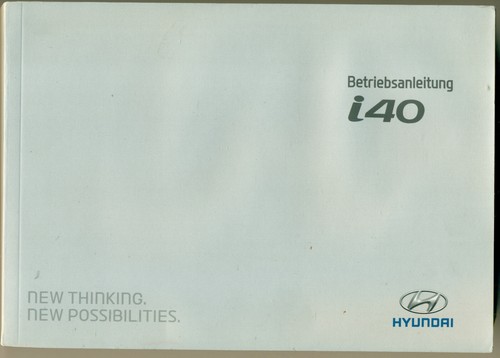 Hyundai i40 betriebsanleitung - hyundai,